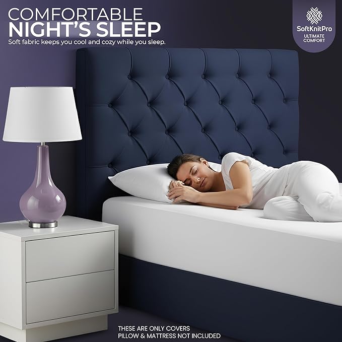 Utopia Bedding Waterproof Mattress Protector Set, Twin XL Sheet Set Deep Pocket Soft and Breathable, Includes 1 Fitted Style Mattress Cover and 1 Zippered Pillow Protector