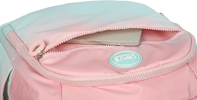 kingdisen Wheels Kids Backpacks for Large Girls Rolling School Backpack with lunch box(DROPS BLUE)