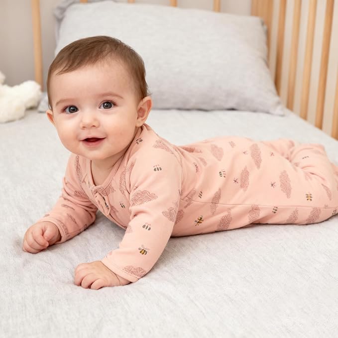 2 Pack Transitional Swaddle Sack with Arms Up Length Sleeves & Mitten Cuffs, Sleeping Sack Bag 2 Ways Zipper, Wearable Swaddling Blanket for Newborns Baby Snug Fit Calms Startle Reflex
