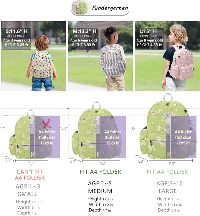 atgark Corduroy Toddler Backpack for Girls 2-5: Preschool Backpack for Girls