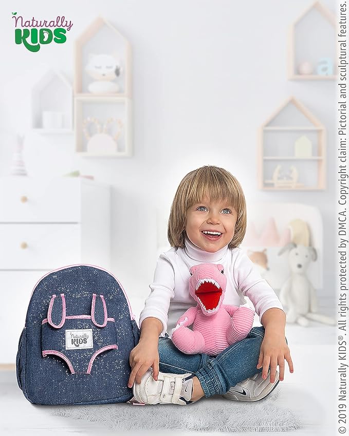 Pink Dinosaur Toys for Kids 5-7, Gifts for 5 Year Old Girls, 4 Year Old Girl Birthday Gift, Toddler Dinosaur Backpack