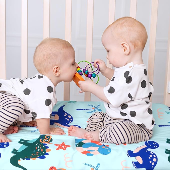 UOMNY Crib Sheet,Boys Girls Crib Sheets Baby Sheet for Standard Crib and Toddler Mattresses Nursery Bedding Sheet Crib Mattress Sheets for Boys and Girls 1 Pack Toddler Sheet