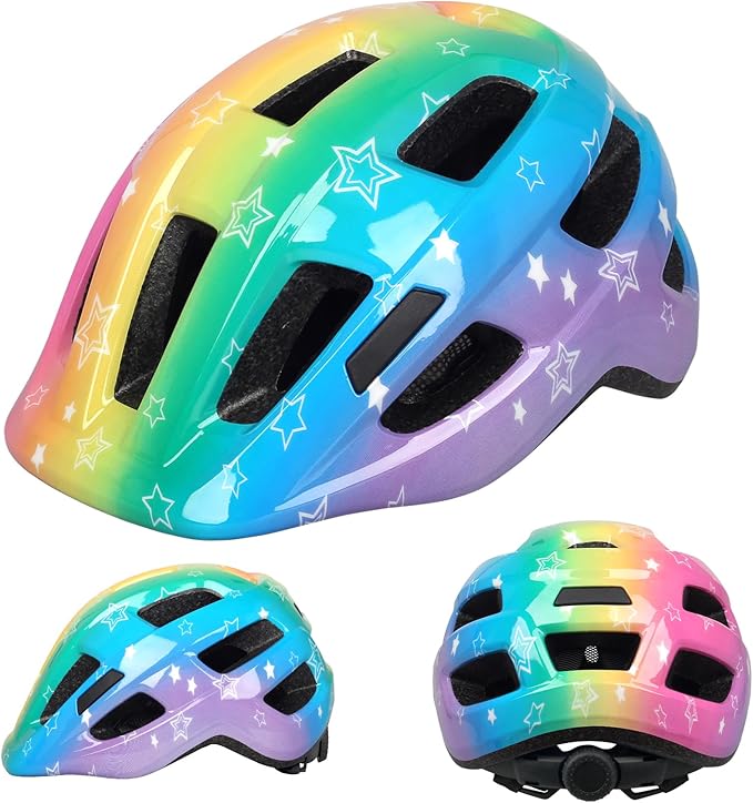 Kids Bike Helmet for Ages 1-8 Years, Adjustable Toddler Boys and Girls Helmets, Lightweight Child Infant Bicycle Cycling Scooter Sports Helmet 48-54cm