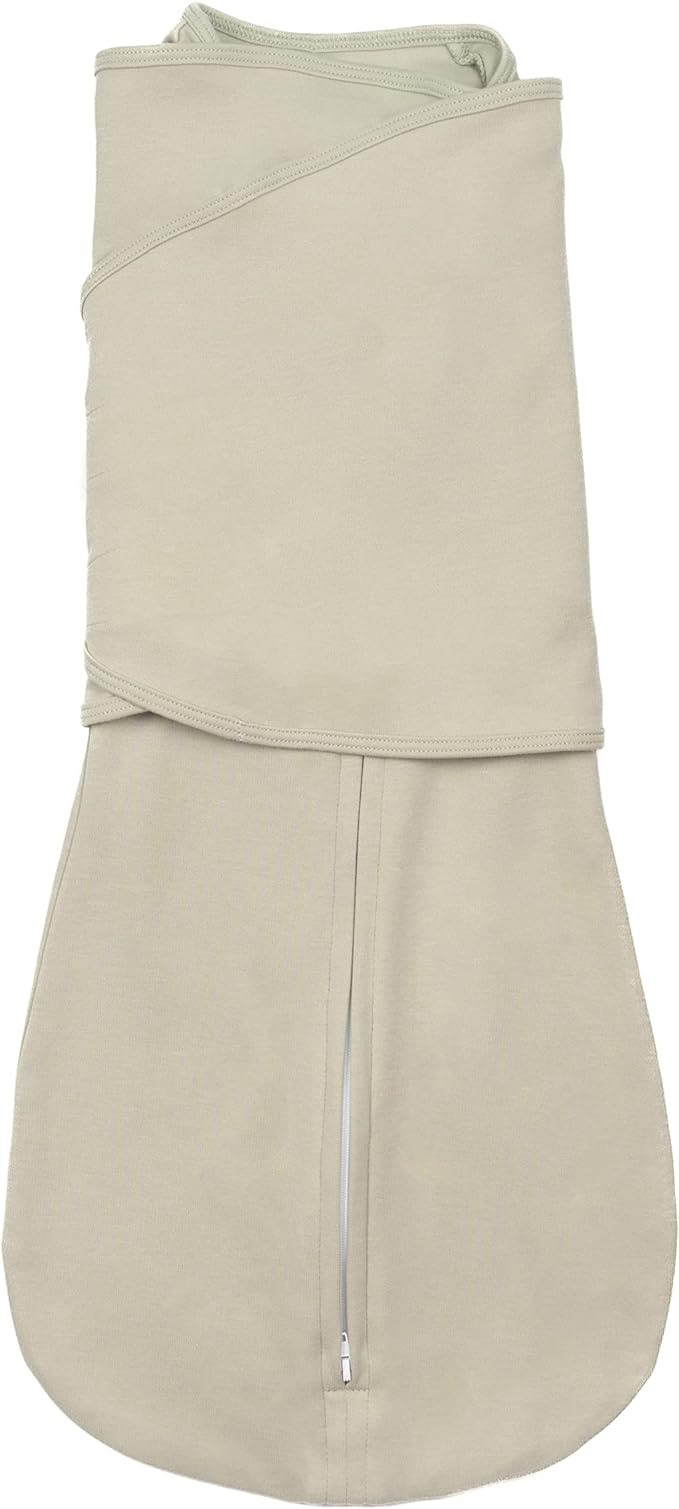 LullaBaby "Double Dream Swaddle: Exclusive Dual Wing Design, Pediatrician-Endorsed, Ultra-Soft Cotton, 2-4 Months, 12-20 lbs - Desert Sage