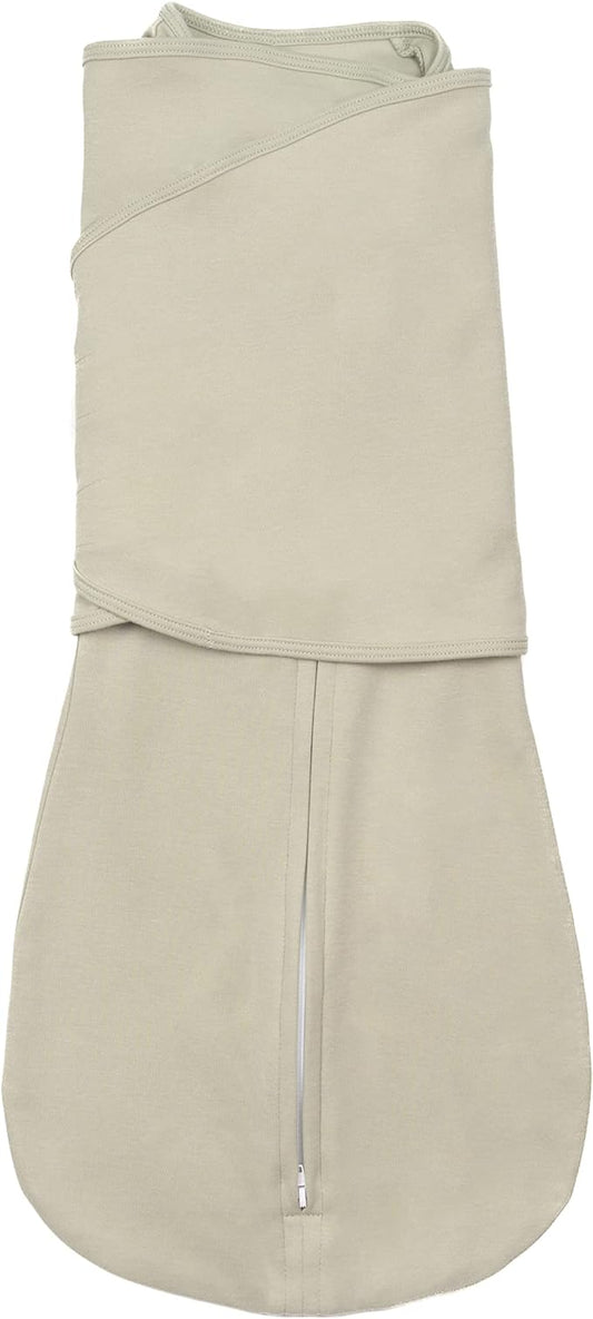 LullaBaby "Double Dream Swaddle: Exclusive Dual Wing Design, Pediatrician-Endorsed, Ultra-Soft Cotton, 2-4 Months, 12-20 lbs - Desert Sage