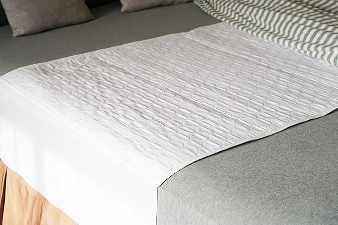 2 Pack Reusable Washable Bed Pads Tuckable Fit Twin Bed 34X36 Absorbent Waterproof Quilted Cotton Top Underpad Mattress Protector for Adult, Toddler ,Pet