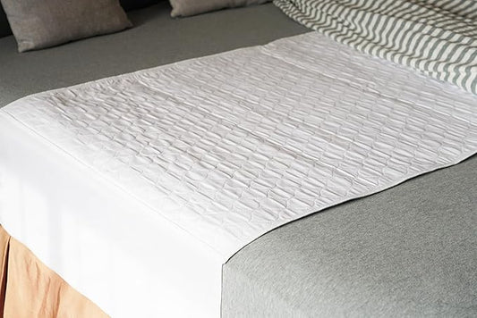 2 Pack Reusable Washable Bed Pads Tuckable Fit Twin Bed 34X36 Absorbent Waterproof Quilted Cotton Top Underpad Mattress Protector for Adult, Toddler ,Pet