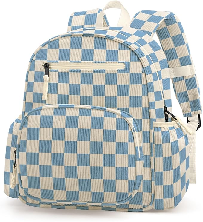 atgark Corduroy Toddler Backpack for Boys 2-5, Cute Kids Backpacks Boys - Preschool Kindergarten Backpack 13.7" H Fit Folder