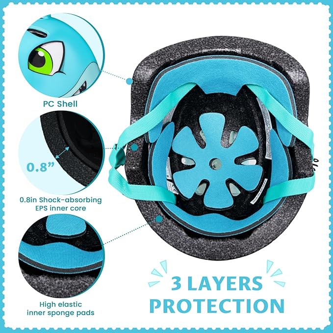 Toddler Helmets 2-4 Years, Lightweight Kids Bike Helmet for Year Boys Girls Multi-Sport Protection with 11 Vents, Child Toddler Bike Helmet for Bicycle Skateboard Scooter Roller