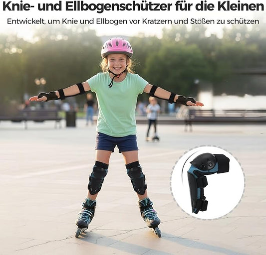 yeesport Youth Knee Elbow Pads, Knee Pads and Elbow Pads for Kids Dirt Bike Gear with Anti-Impact Hard Shell, Breathable Mesh, Adjustable Little for Motorcycle Biking Skating Scooter Sports