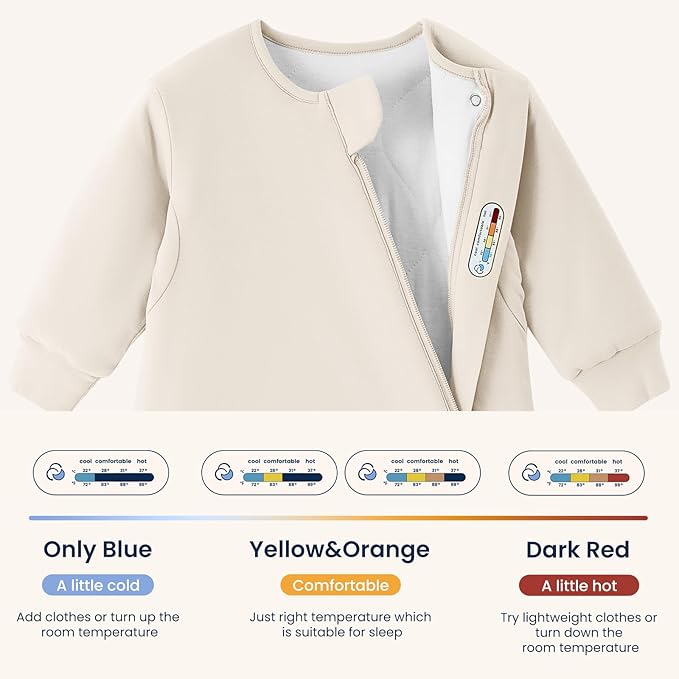 Unisex Sleeping Bag for Babies and Toddlers 3.5 Tog Sleep Sack, Baby Sleep Sack, One piece with sleeves, Gifts for Baby