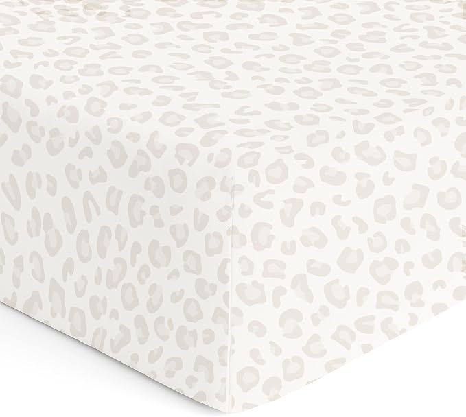 Makemake Organics GOTS Certified Organic Cotton Fitted Crib Sheet Soft Breathable (28"x52", Wild)