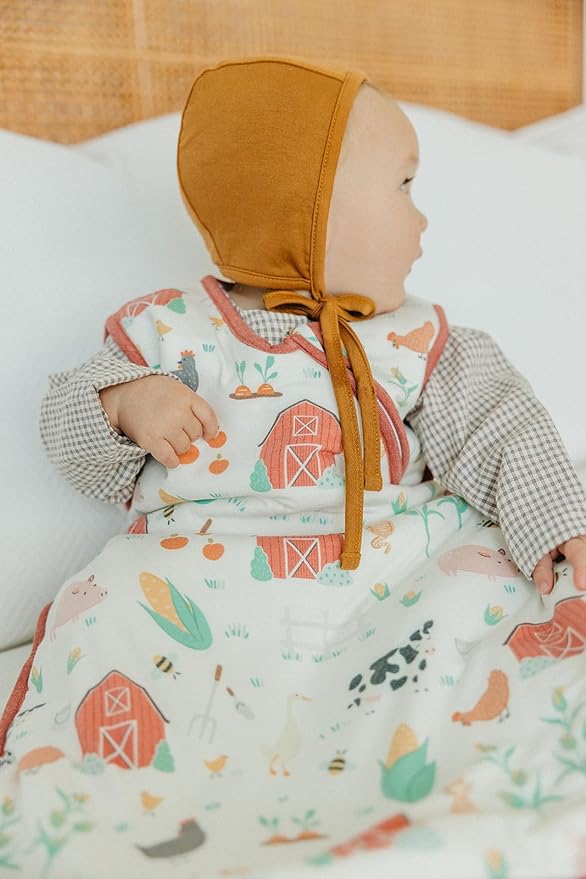 Copper Pearl Sleep Sack: Warm and Cozy Baby Bag in a Variety of Trendy Designs, Safe Alternative to Blankets, Sleeveless Baby Sleep Sack Swaddle Sizes Newborn to 24 Months - Farmstead