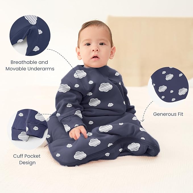 Unisex Sleeping Bag for Babies and Toddlers 3.5 Tog Sleep Sack, Baby Sleep Sack, One piece with sleeves, Gifts for Baby