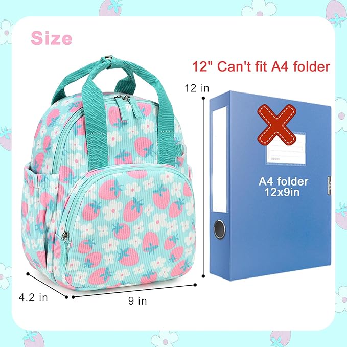 Bluboon Toddler Backpack for Girls Boys 2-4 Cute 12" Preschool Kindergarten Backpacks Kids Daycare Bags School Trave, toddler girl gifts, 2 3 4 Year Old Girl Gifts