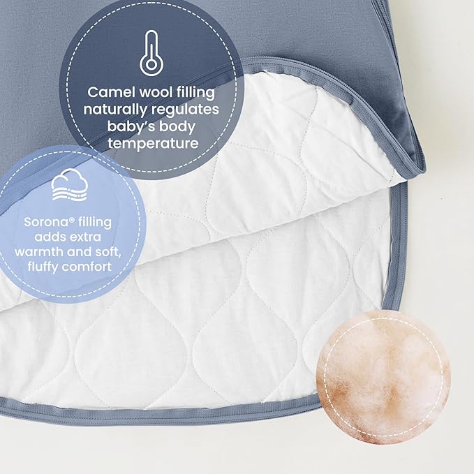 kaiya baby Unisex Sleeping Bag for Babies and Toddlers 2.5 Tog Sleep Sack, Long Sleeve Sleep Sack, Wearable Blanket Baby