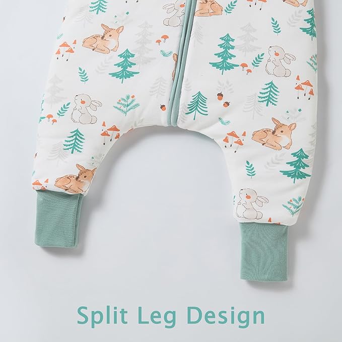 2.5 Tog Winter Sleep Sack with Feet for Baby/Toddler, Sleeping Bag with Legs & Detachable Sleeves