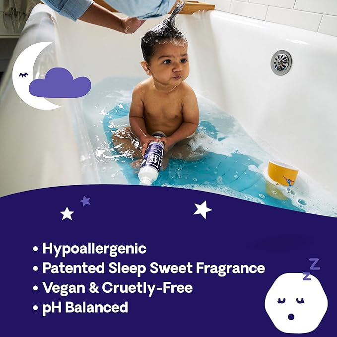 Hello Bello Bubble Bath, Sleep Sweet, 10 fl oz (Pack of 2) | Nighttime Formula | Hypoallergenic | For Babies & Kids | Vegan