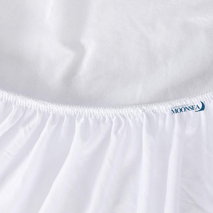 RV Short Queen Size Mattress Protector Waterproof,Smooth Top Mattress Protector for Kids,Breathable Skin Friendly and Noiseless Fitted Sheet,Viscose Terry Mattress Cover