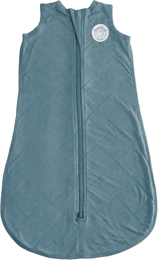 Dreamland Baby Lightweight Bamboo Viscose Sleep Sack (12-24 Months). 1.0 TOG Ultra Soft Blanket w/ 2-Way Zipper. 95% Viscose, 5% Spandex (Ocean). Mom-Owned US Business, Premium Materials