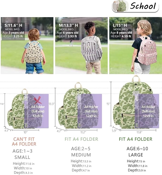Corduroy Toddler Backpack for Boys 2-5: Preschool Backpack for Boys