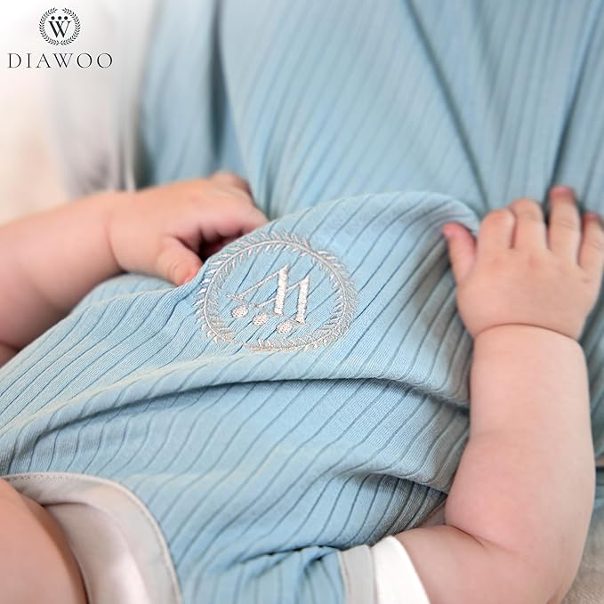 4 Season Baby Sleep Sack–Merino Wool&Organic Cotton–Adjustable Sleeping Bag (2–36 Months) with Two-Way Zipper& Belt Slot