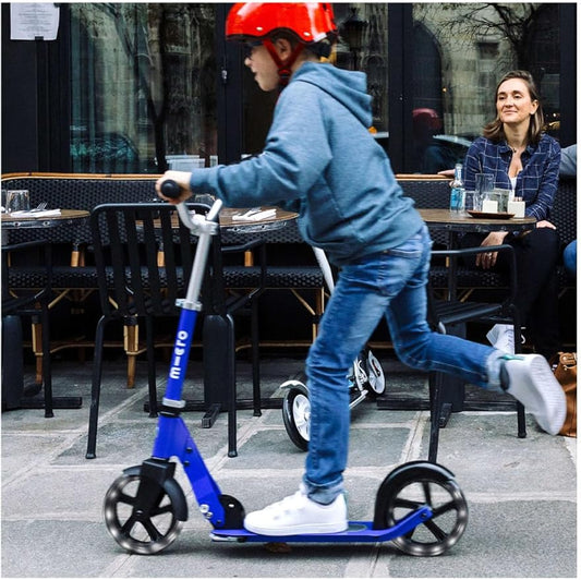 Micro Kickboard - Micro Cruiser LED - Two Wheeled, Fold-to-Carry Swiss-Designed Micro Scooter for Kids with Smooth Gliding Light-Up, Large Wheels for Ages 6+