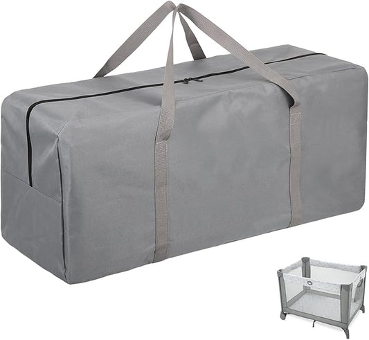 Carrying Bag Compatible with Graco Pack n Play,Waterproof Lightweight Playard Storage Duffle Bags for Graco Pack n Play for Travel and Storage（Grey）