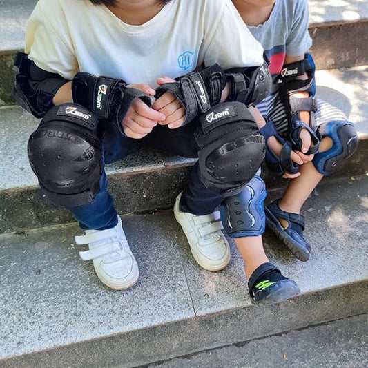 JBM Adult & Kids Knee Pads Elbow Pads and Wrist Guards for Inline Skating, Roller Skating, Skateboarding, Scootering