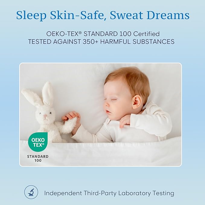 JSD Christmas Toddler Bedding Set, 4 Piece Blue Penguin Snowflakes Bed-in-Bag Comforter Sheet Set, Machine Washable