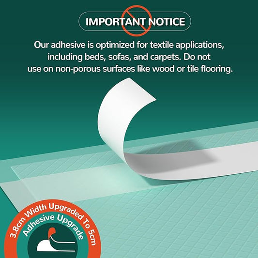 Bed Pads with Adhesive Strips 30''X36'', 10 Count Chucks Disposable Underpads Extra Large Thicker Incontinence Pads for Unisex Adult, Senior, Kids and Pet (with Adhesive )