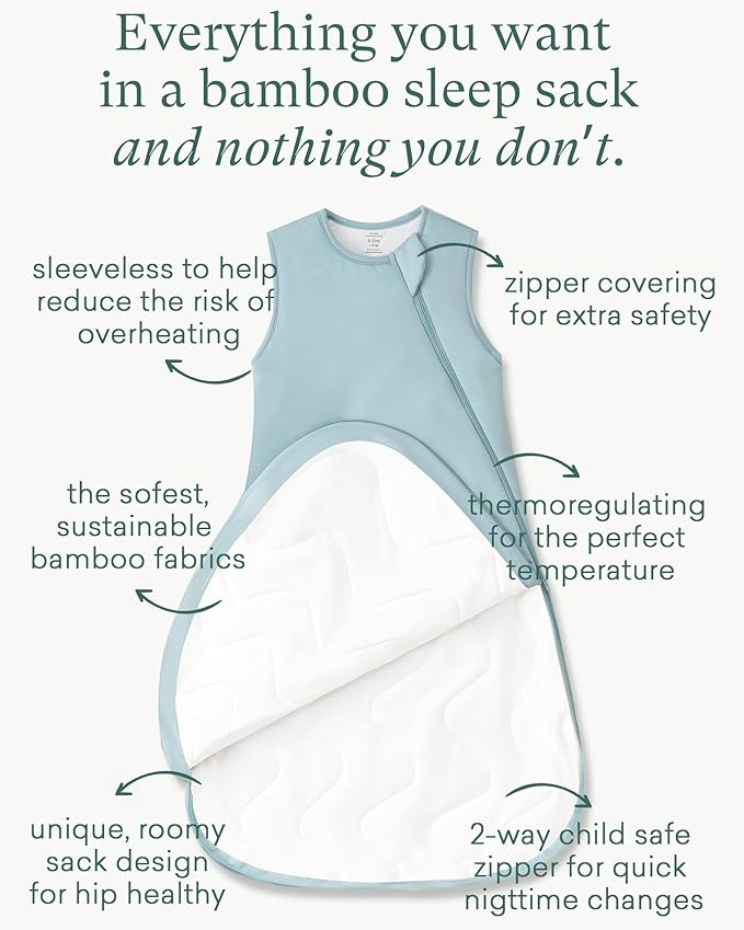 PurComfy Extra-Long Toddler Sleep Sack, Premium Bamboo Viscose Winter Sleeping Bag Supersoft 2.5 TOG Heavy Wearable Blanket 3T-4T-5T