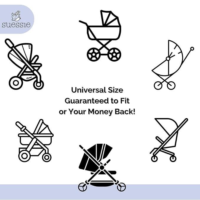 Suessie Stroller Liner - Universal and Reversible Seat Insert, Sand Stripe