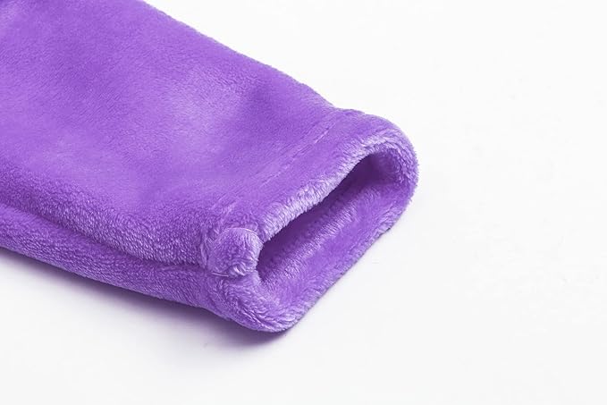 Girls Fleece Hooded Robes, Kids Soft Premium Fuzzy Bathrobe for Gifts, 2-12 Years