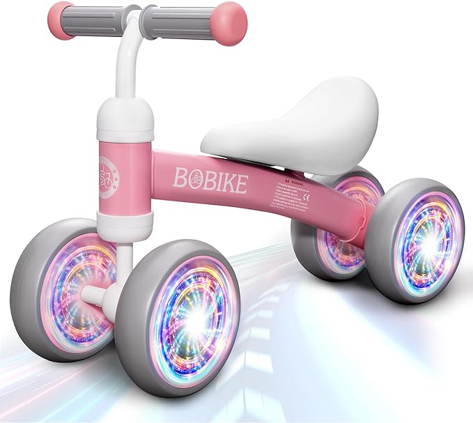 Baby Balance Bike Toys for 12-36 Months Kids Toy Boy and Girls Gifts Toddler Best First Birthday Gift Children Walker No Pedal Infant 4 Wheels Bicycle