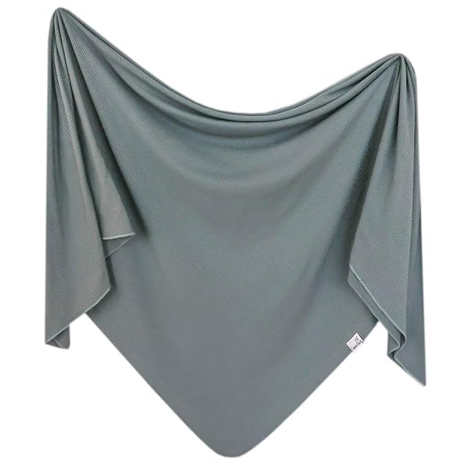 Copper Pearl Baby Swaddle Blanket - Premium Knit Baby Blanket, Large Soft Stretchy Receiving Blankets for Baby Boy and Girl, Swaddles for Newborn, Infant, and Toddler (Moss)