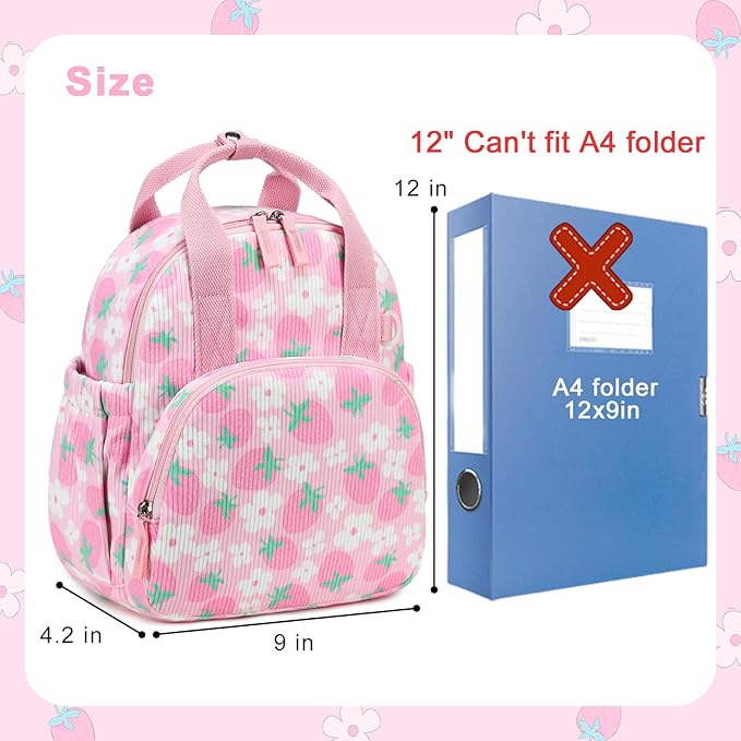 Bluboon Toddler Backpack for Girls Boys 2-4 Cute 12" Preschool Kindergarten Backpacks Kids Daycare Bags School Trave, toddler girl gifts, 2 3 4 Year Old Girl Gifts