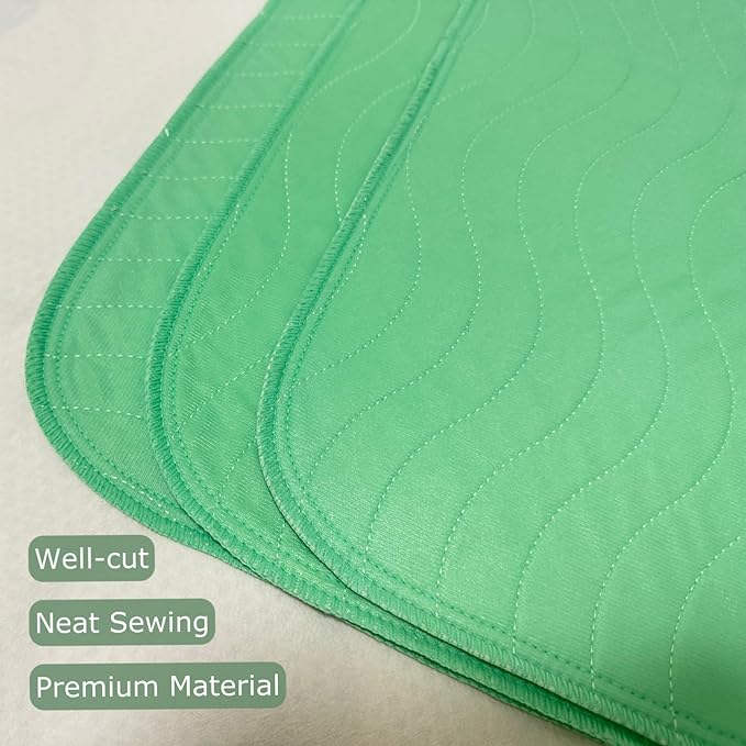 Albelia Washable Bed Pads Underpads, 34" x 52" (Pack of 1) - Heavy Absorbency Reusable Bedwetting Incontinence Pads for Kids, Adults, Elderly, and Pets - Waterproof Protective Pad for Bed, Floor