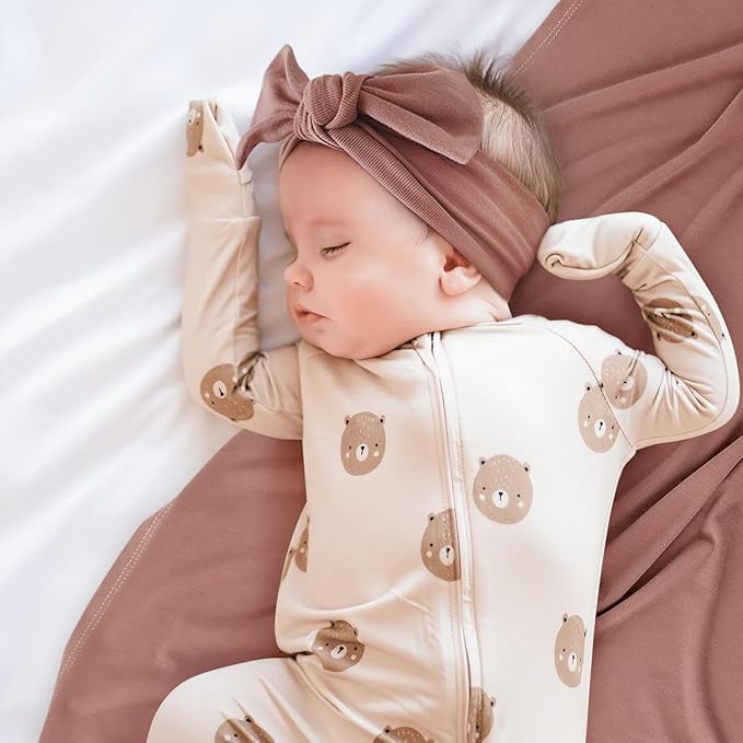 GRSSDER Newborn Swaddle Blanket, Ultra Soft Jersey Receiving Blanket with Matching Headband and Beanie Set, 47×47" Extra Large Nursery Swaddle Wrap for Girls and Boys