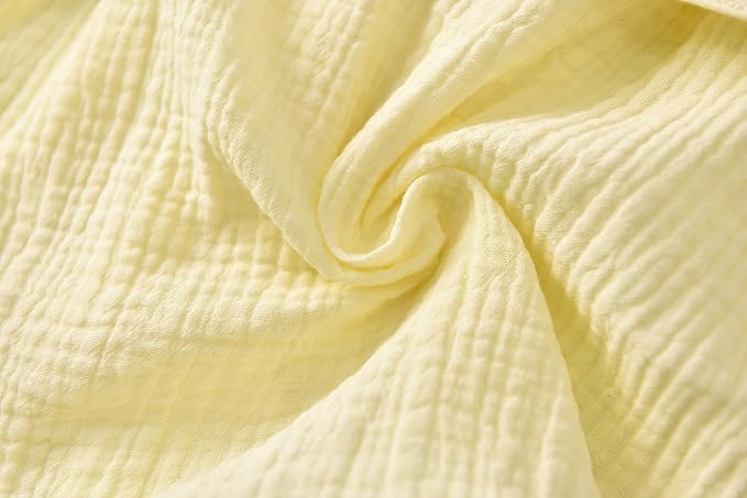 Organic Cotton Toddler Bathrobe, Soft and Breathable Baby Robe for Kid, Boy& Girl Hooded Robe Muslin