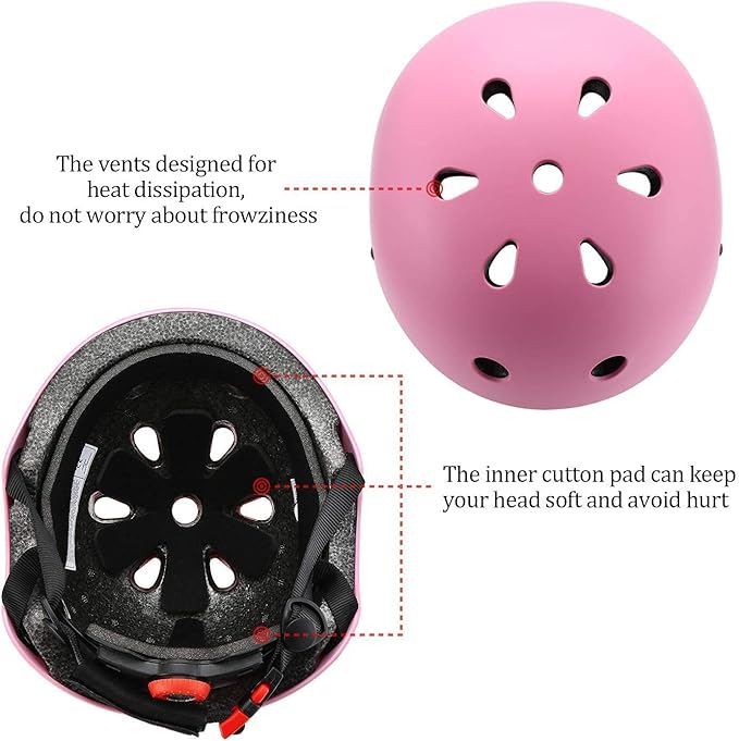 Adjustable Color Gradient Toddler Kids Bike Helmet for 3-5-8-14+Ages Girls Boys.Skateboard Bicycle Toddler Helmet 2-4 Years for Multi-Sports Cycling Scooter Inline Roller Skates Rollerblading