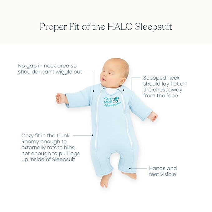 Magic Sleepsuit Baby Merlin's Cotton Baby Swaddle Transition Product - Soft and Cozy Design, Double Zipper for Easy Diaper Changes, Promotes Safe Sleep, 3-6 Months - Sage Green - Small 12-18lbs