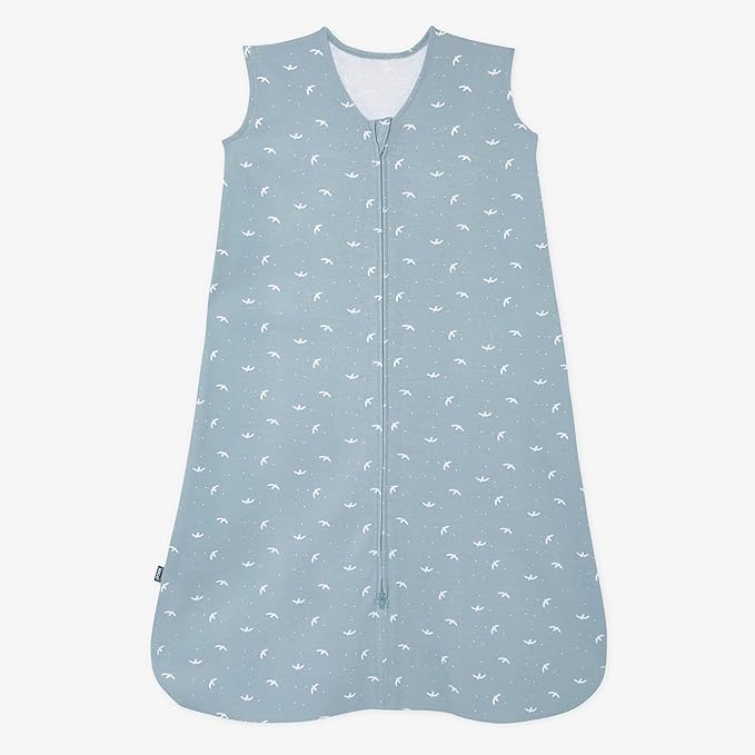 HALO SleepSack, 100% Cotton Wearable Blanket, Swaddle Transition Sleeping Bag, TOG 0.5, Birds, Medium, 6-12 Months