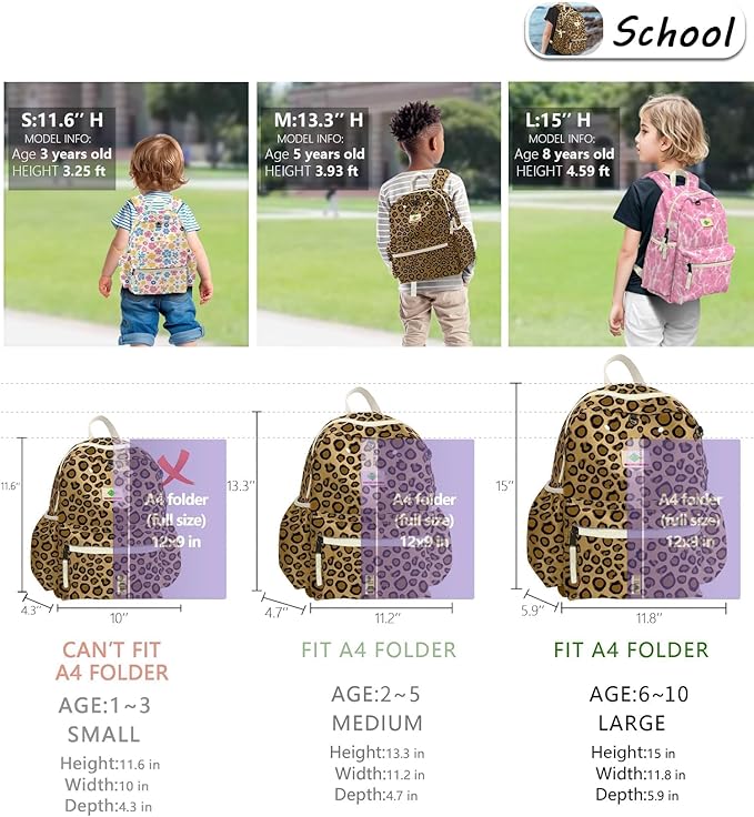 atgark Kids Backpack for Boys Girls: Girls Backpack 6-10 - Kindergarten Elementary School Bookbag for Boy Girl