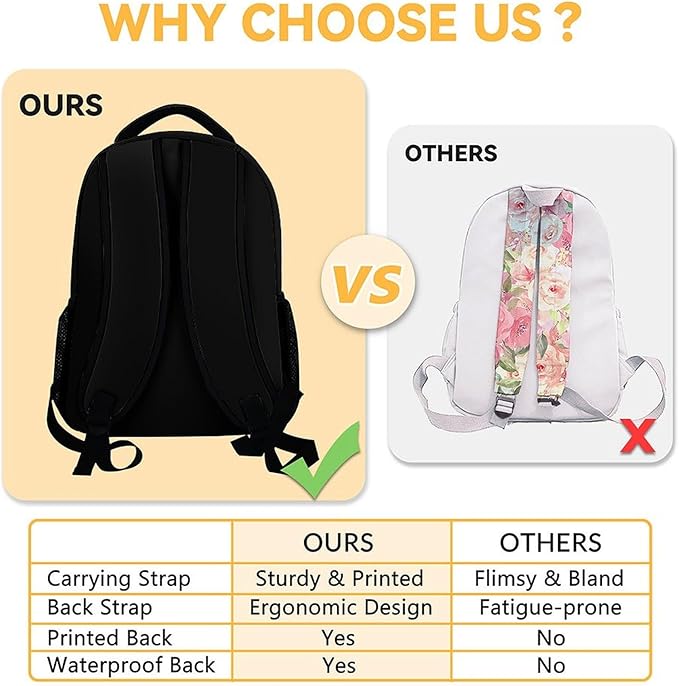 Mercuryelf Axolotl Backpack for Boys Girls, 16 Inch Black Backpacks for School Travel, Cute Lightweight Bookbag for Kids