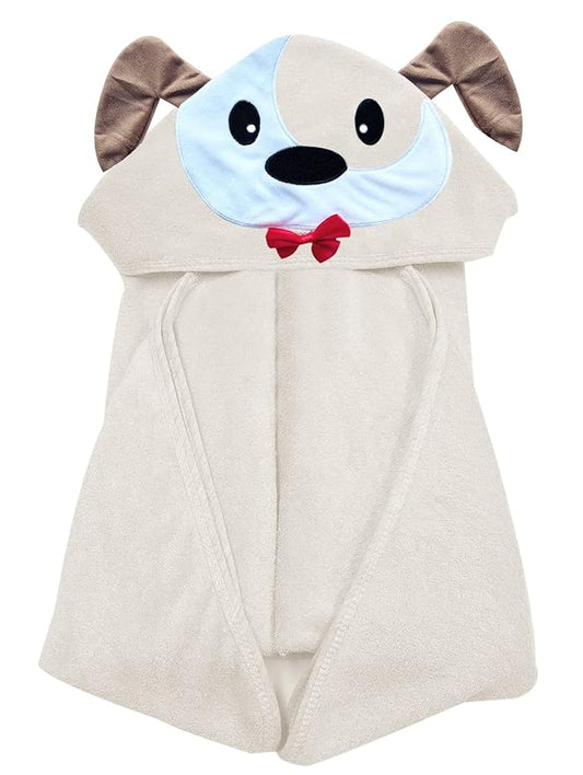 YOYOO Baby Bath Towel – Viscose Derived from Bamboo, Baby Hooded Towels - Newborn Essential Cute Brown Dog-Perfect Baby Registry Gifts for Boy Girl