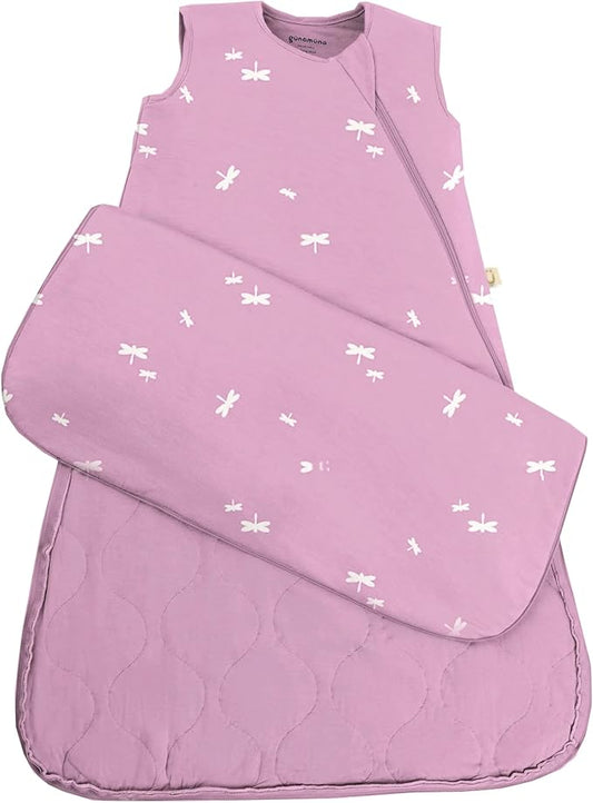 GUNAMUNA Unisex Baby, Toddler Wearable Sleeping Bag Bamboo Rayon, Premium Duvet Sleep Sack, 0.5 TOG