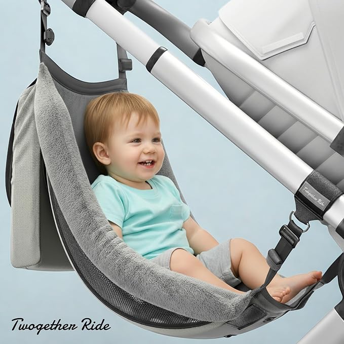 Hammock Seat Attachment. Alternative for Universal Stroller Board if You Need a Double Stroller for Infant and Toddler or Toddler Stroller 3-5 Year Old. Alternative for Stroller for Toddler