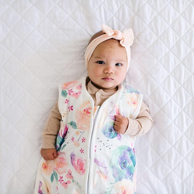 Copper Pearl Sleep Sack: Warm and Cozy Baby Bag in a Variety of Trendy Designs, Safe Alternative to Blankets, Sleeveless Baby Sleep Sack Swaddle Sizes Newborn to 24 Months - Bloom