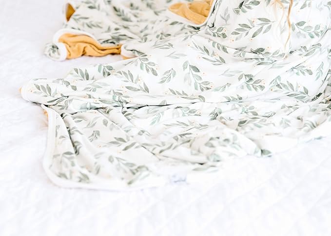 Copper Pearl Jumbo 3-Layer Baby Blanket: Soft Quilts for Boys & Girls | Breathable, Cozy Toddler Blanket | Newborn Quilt | 46x46 Premium Polyester/Rayon Fern